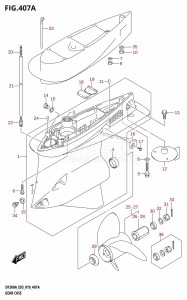 DF250AP From 25003P-910001 (E03)  2019 drawing GEAR CASE (DF300A)