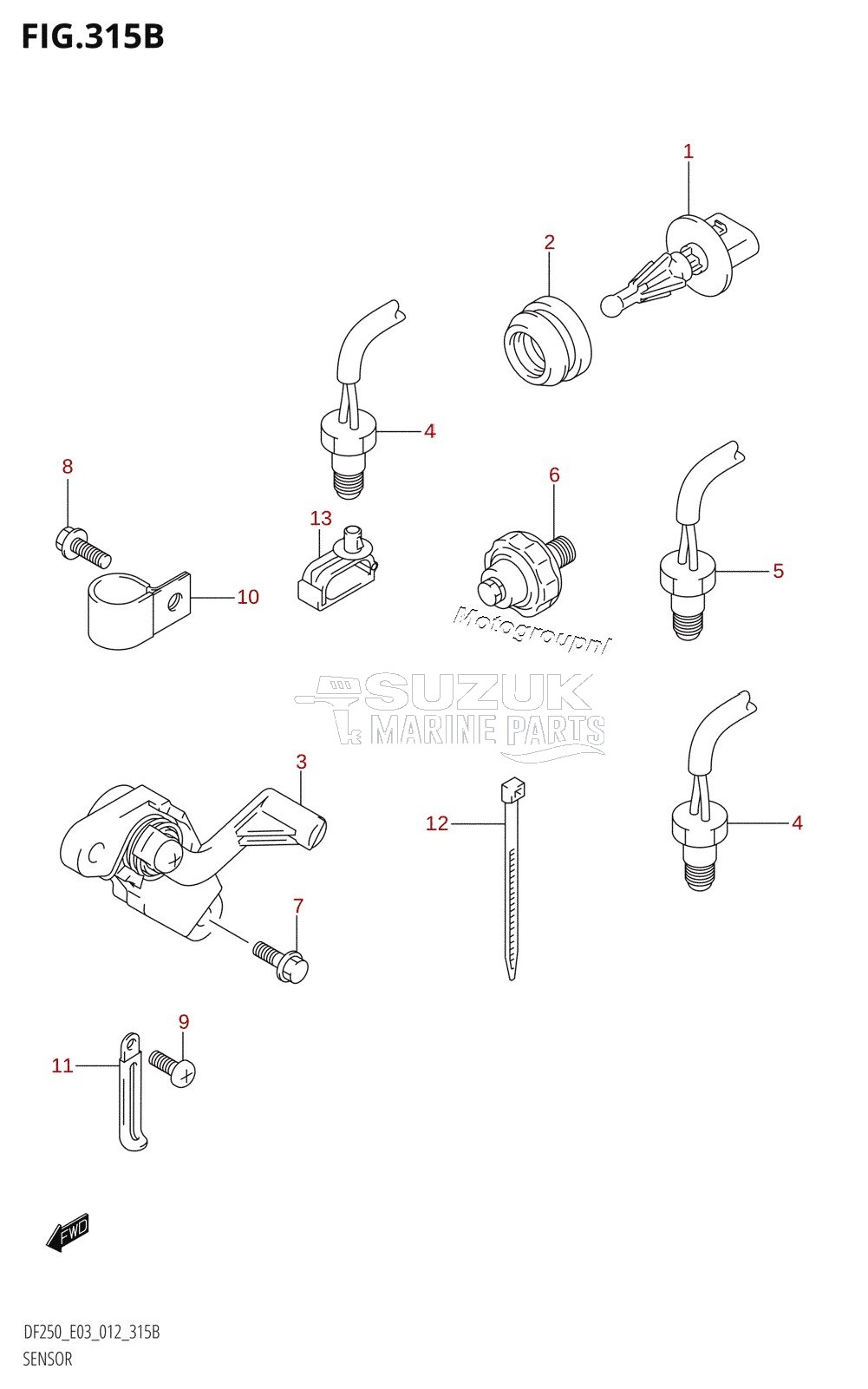 SENSOR (DF200Z:E03)