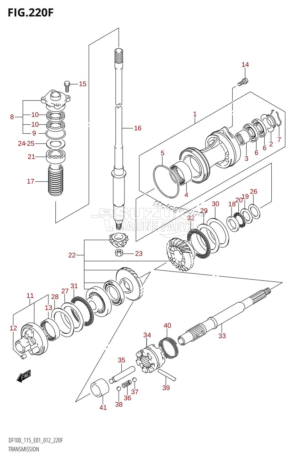 TRANSMISSION (DF115Z:E40)