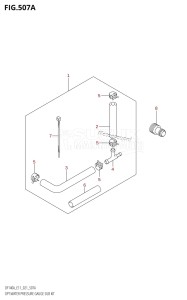 DF100A From 10003F-140001 (E01)  2021 drawing OPT:WATER PRESSURE GAUGE SUB KIT