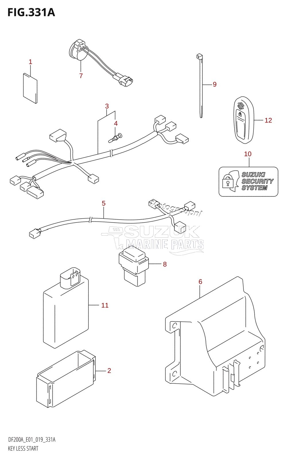 KEY LESS START (DF200AT,DF175AT,DF150AT)