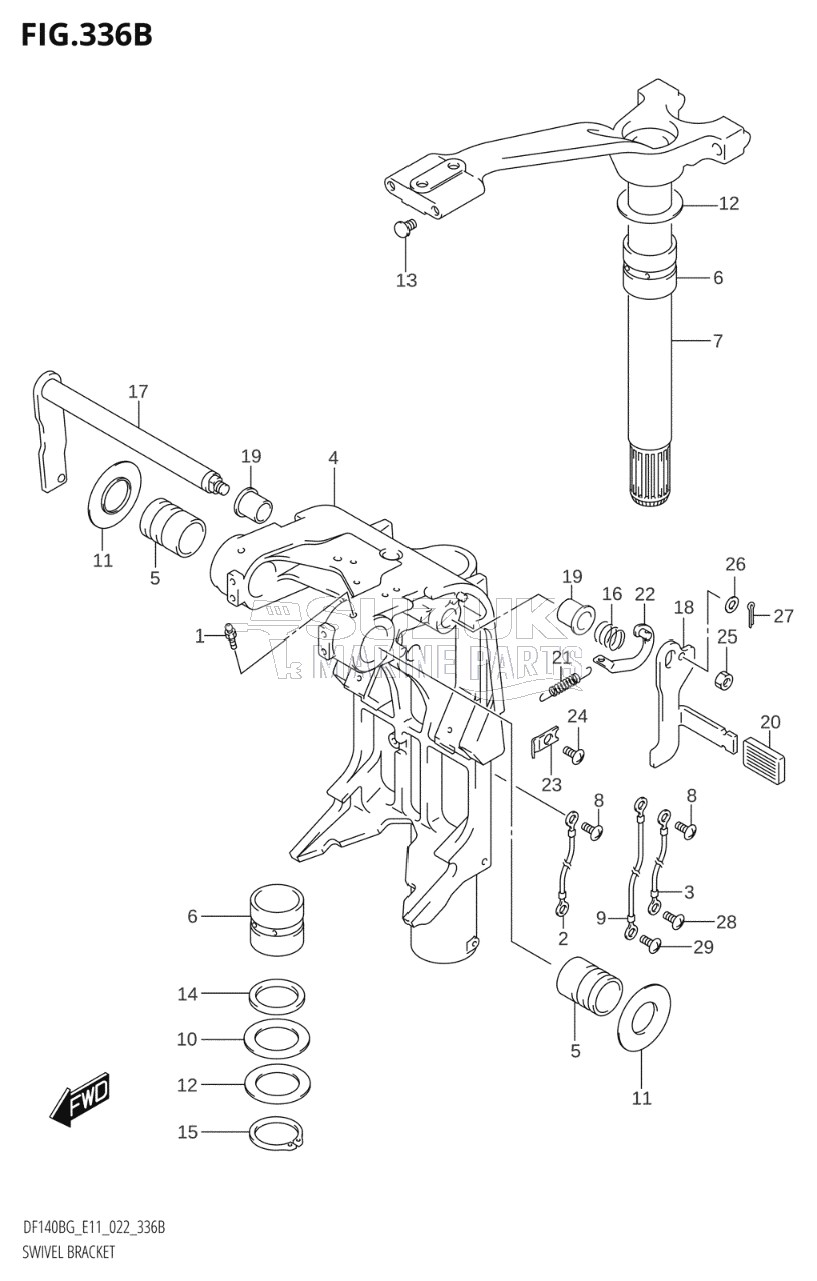 SWIVEL BRACKET (DF140BG,DF140BZG)