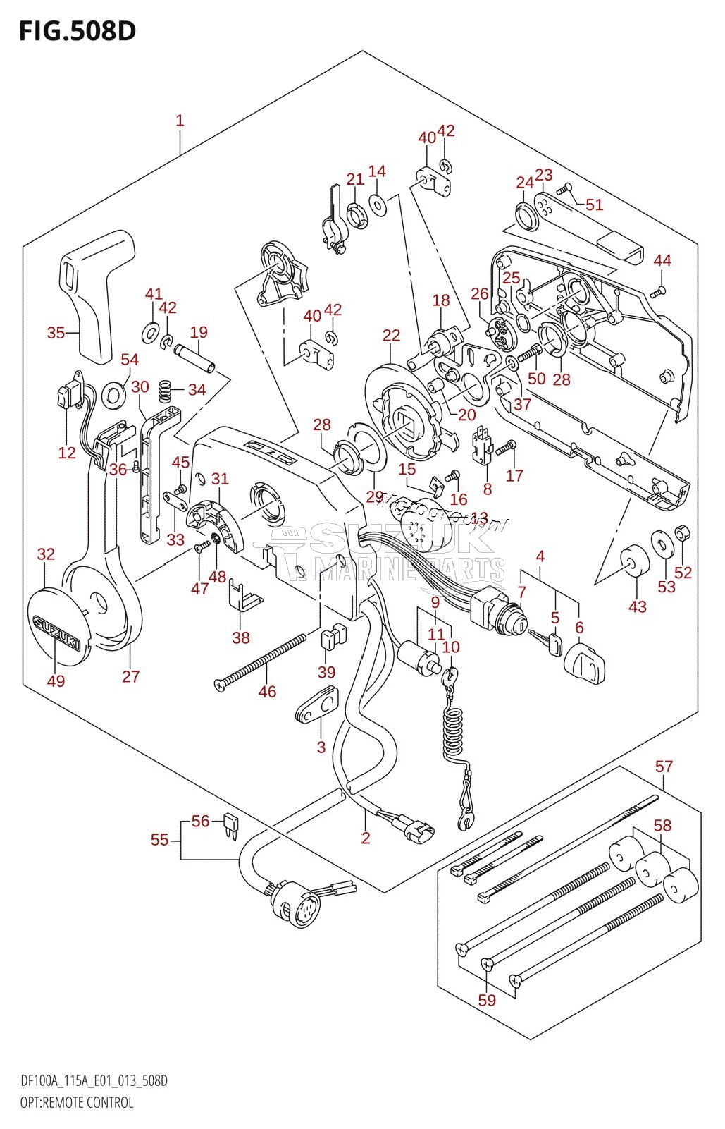 OPT:REMOTE CONTROL (DF115AT:E40)