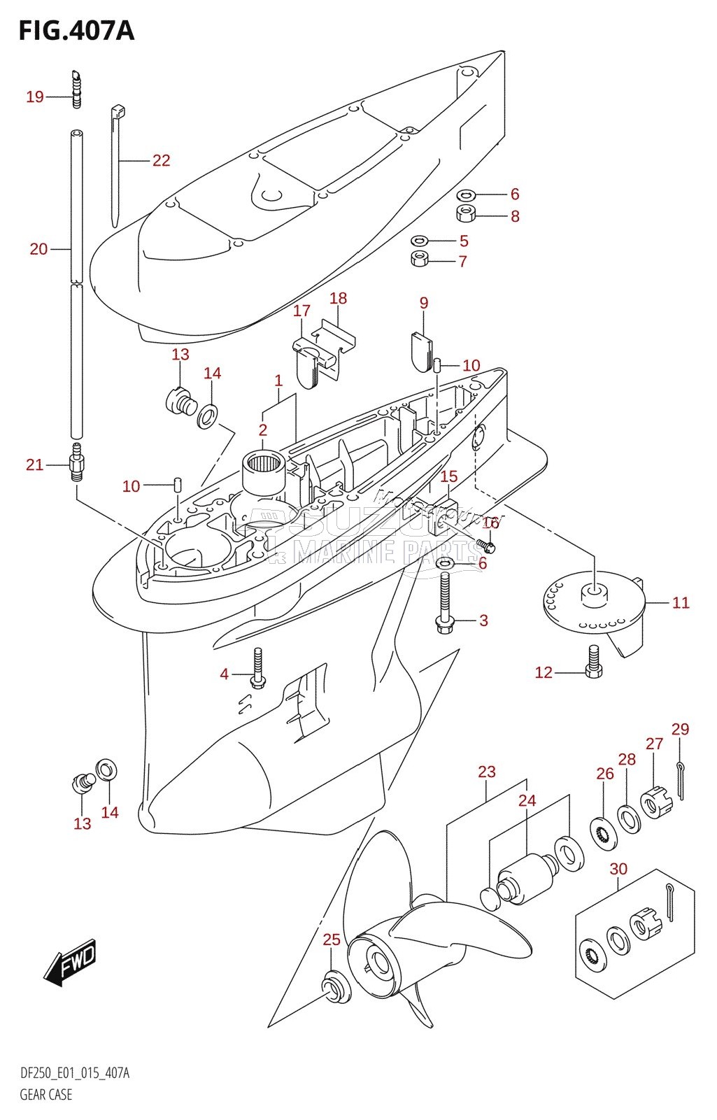 GEAR CASE (DF200T:E01)