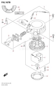 DT25 From 02503K-810001 (P36-)  2018 drawing RECOIL STARTER (E-STARTER)