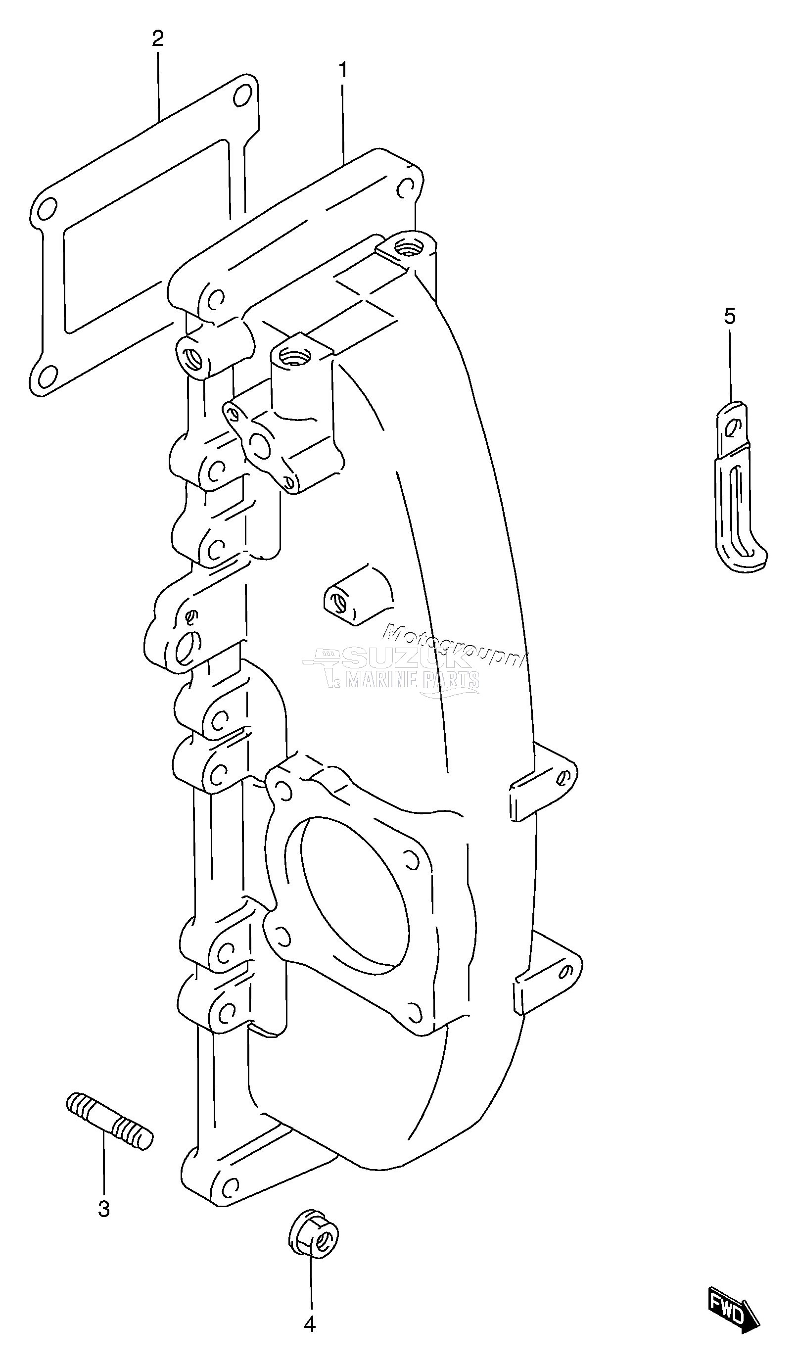 INTAKE MANIFOLE (DT115S /​ DT140EPI)