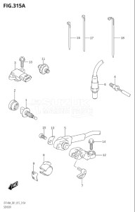 11503Z-510001 (2005) 115hp E01 E40-Gen. Export 1 - Costa Rica (DF115AZ) DF115AZ drawing SENSOR (DF100AT:E01)