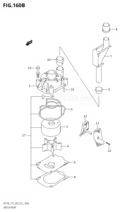 15002Z-210001 (2012) 150hp E03-USA (DF150Z) DF150Z drawing WATER PUMP (DF150Z:E03)