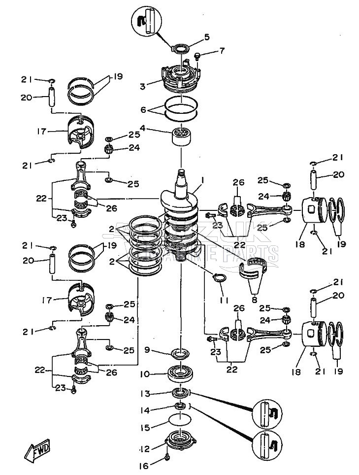 CRANKSHAFT--PISTON