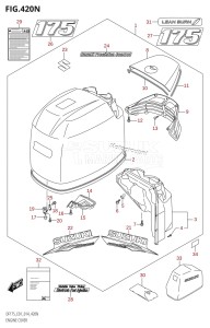 DF175ZG From 17502Z-410001 (E01 E40)  2014 drawing ENGINE COVER ((DF175TG,DF175ZG):E01)