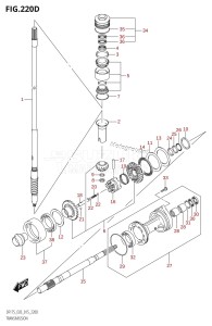 DF175T From 17502F-510001 (E03)  2015 drawing TRANSMISSION (DF150ZG:E03)