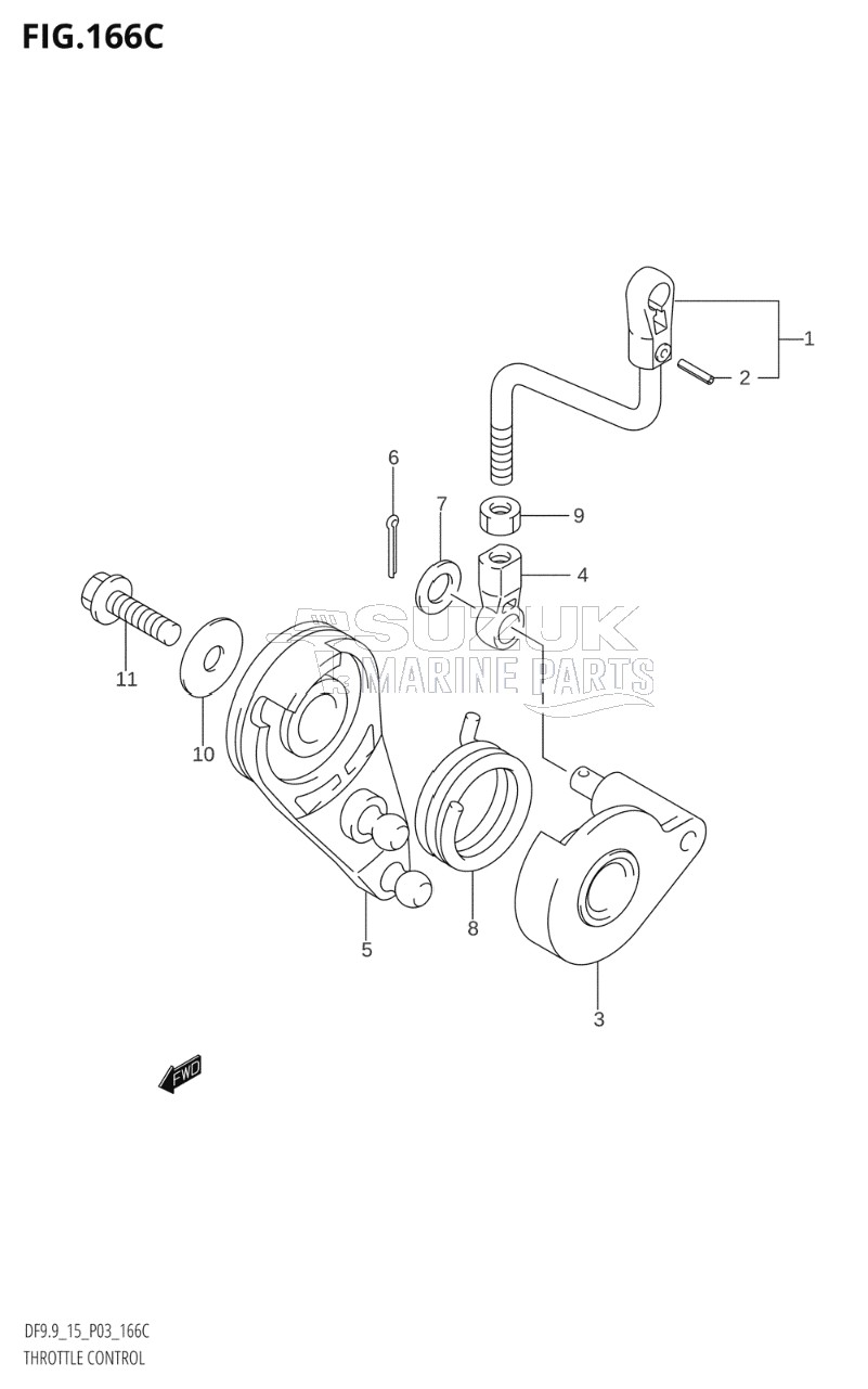 THROTTLE CONTROL (DF9.9R:(K5,K6,K7,K8,K9),DF9.9T:(K8,K9,K10,011))