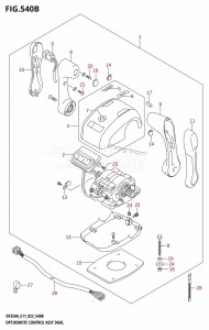 DF350AMD From 35001D-340001 (E11)  2023 drawing OPT:REMOTE CONTROL ASSY DUAL (022,023)