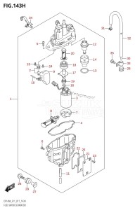 DF115AST From 11504F-710001 (E03)  2017 drawing FUEL VAPOR SEPARATOR (DF140AZ:E11)