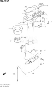 00602F-210001 (2012) 6hp P01-Gen. Export 1 (DF6) DF6 drawing DRIVE SHAFT HOUSING