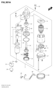 01504F-710001 (2017) 15hp P01-Gen. Export 1 (DF15A  DF15AR  DF15AT  DF15ATH) DF15A drawing STARTING MOTOR (E-STARTER)