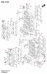 DF350A From 35001F-140001 (E11)  2021 drawing CYLINDER HEAD