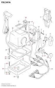 DF200 From 20002F-610001 (E01 E40)  2016 drawing OPT:REMOTE CONTROL ASSY DUAL (1)