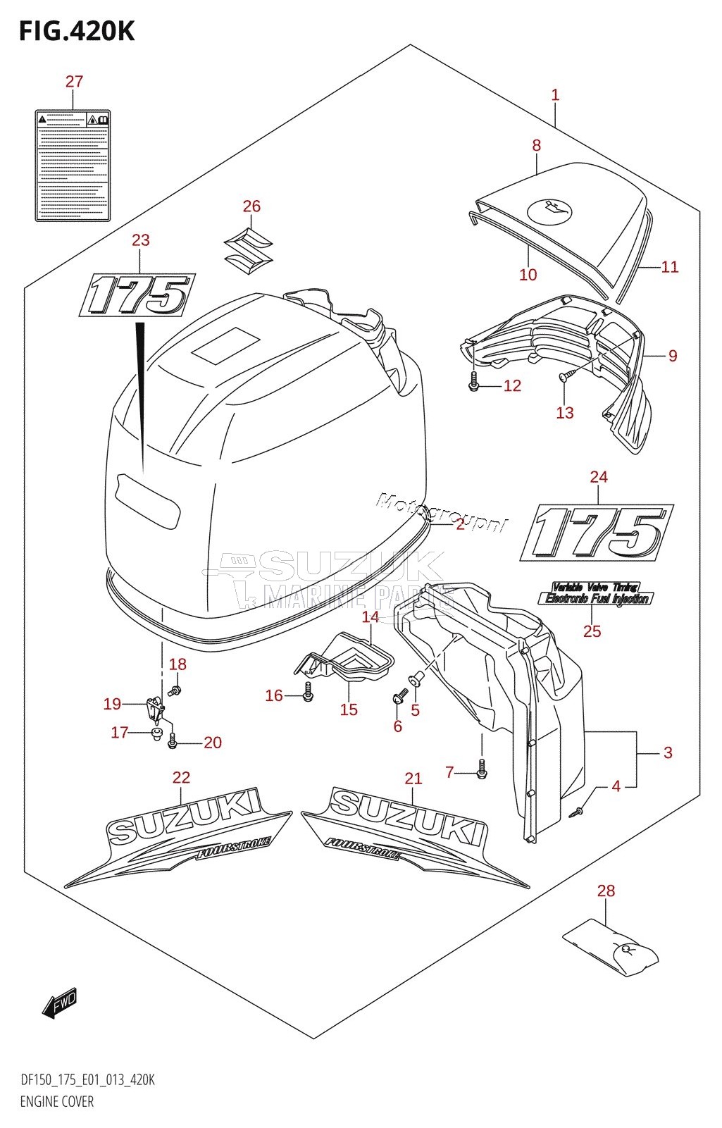 ENGINE COVER (DF175Z:E01)