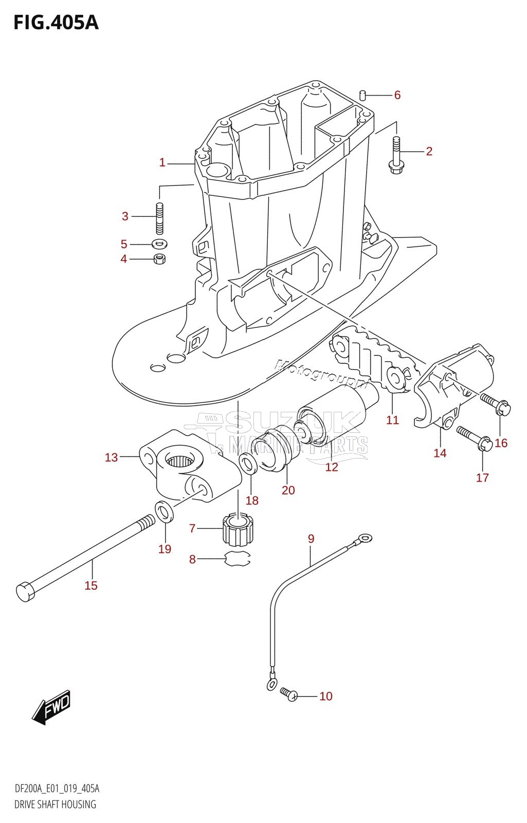 DRIVE SHAFT HOUSING (DF200AT,DF175AT,DF150AT,DF175AZ,DF150AZ)