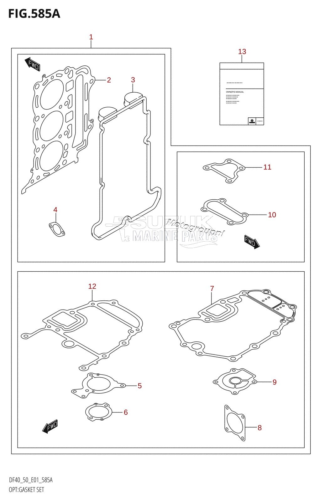 OPT:GASKET SET