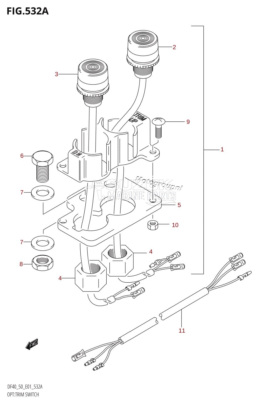 OPT:TRIM SWITCH (X,Y,K1,K2,K3,K4)