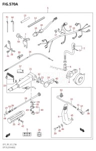 DF15 From 01503F-210001 (P01)  2012 drawing OPT:TILLER HANDLE (DF15R:P01)