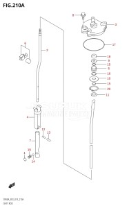 04003F-410001 (2014) 40hp E03-USA (DF40A) DF40A drawing SHIFT ROD (DF50AVT)