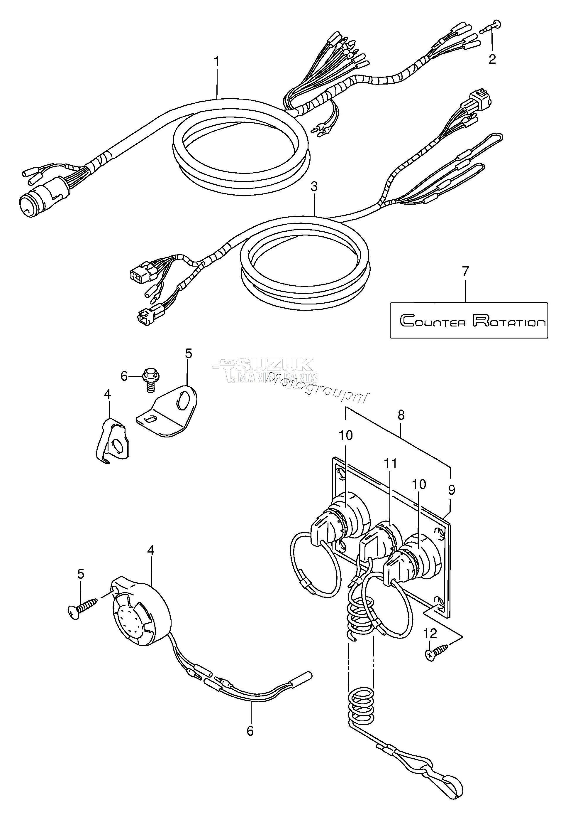 HARNESS (DT200G,COUNTER ROTATION)