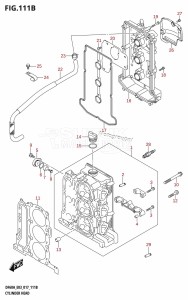 DF40A From 04003F-710001 (E03)  2017 drawing CYLINDER HEAD (DF50A:E03)