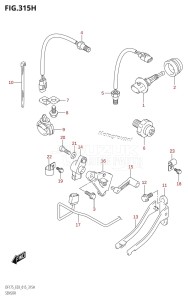 DF150Z From 15002Z-510001 (E03)  2015 drawing SENSOR (DF175ZG:E03)