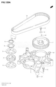 00993F-310001 (2013) 9.9hp P03-U.S.A (DF9.9TH) DF9.9 drawing TIMING BELT