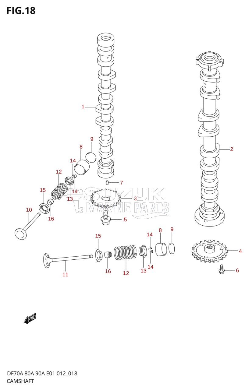 CAMSHAFT (DF70ATH E40)