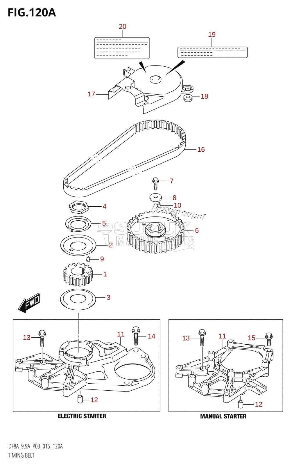 TIMING BELT (DF8A:P03)