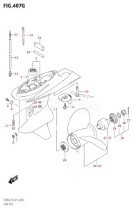 DF90A From 09003F-510001 (E03)  2015 drawing GEAR CASE (DF90A:E01)