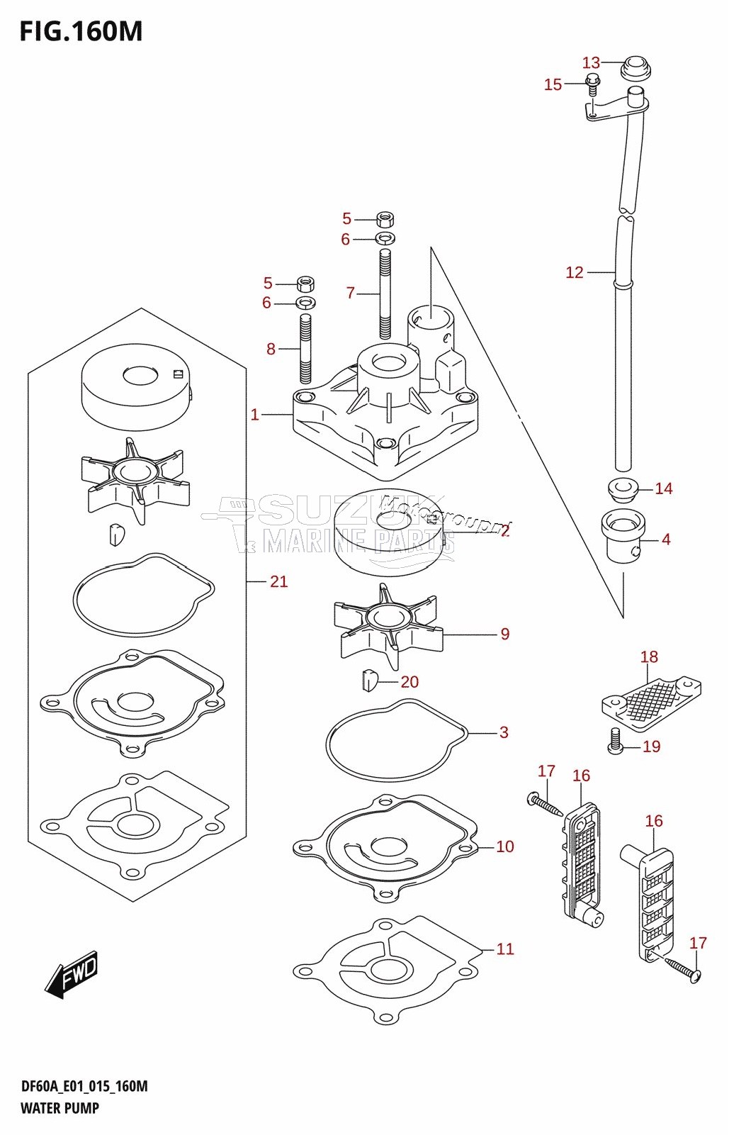 WATER PUMP (DF60ATH:E40)