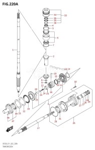 DF250ST From 25004F-240001 (E03)  2022 drawing TRANSMISSION (DF200T)