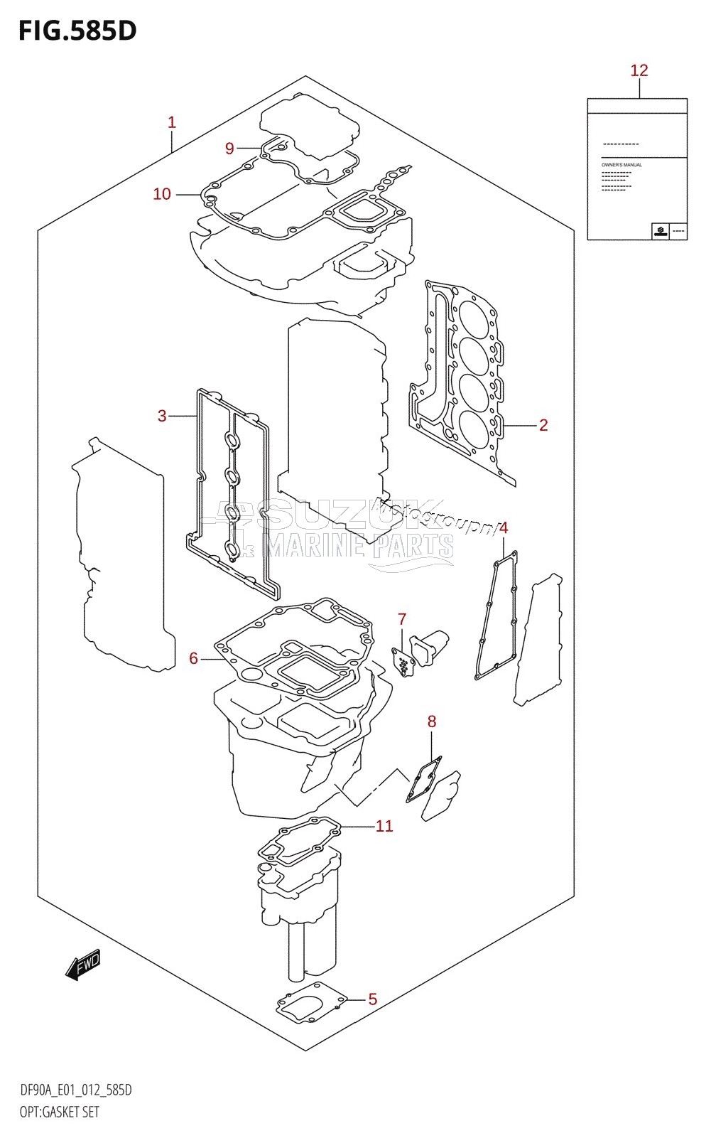 OPT:GASKET SET (DF70ATH:E40)