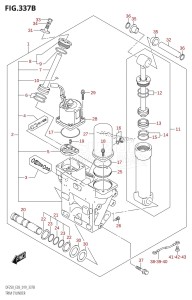 DF250 From 25003F-910001 (E03)  2019 drawing TRIM CYLINDER (X-TRANSOM,XX-TRANSOM)