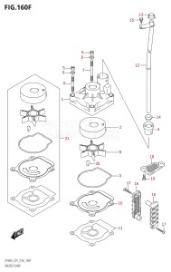 05004F-610001 (2016) 50hp E01-Gen. Export 1 (DF50AVT  DF50AVTH) DF50A drawing WATER PUMP (DF50ATH:E01)