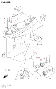 DF140A From 14003F-810001 (E11 E40)  2018 drawing GEAR CASE (DF115AT:E11,DF140AT:E11)