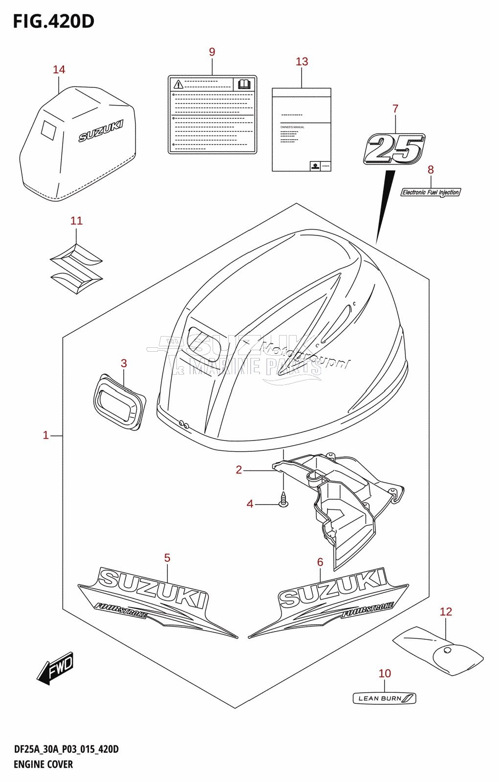 ENGINE COVER (DF25ATH:P03)