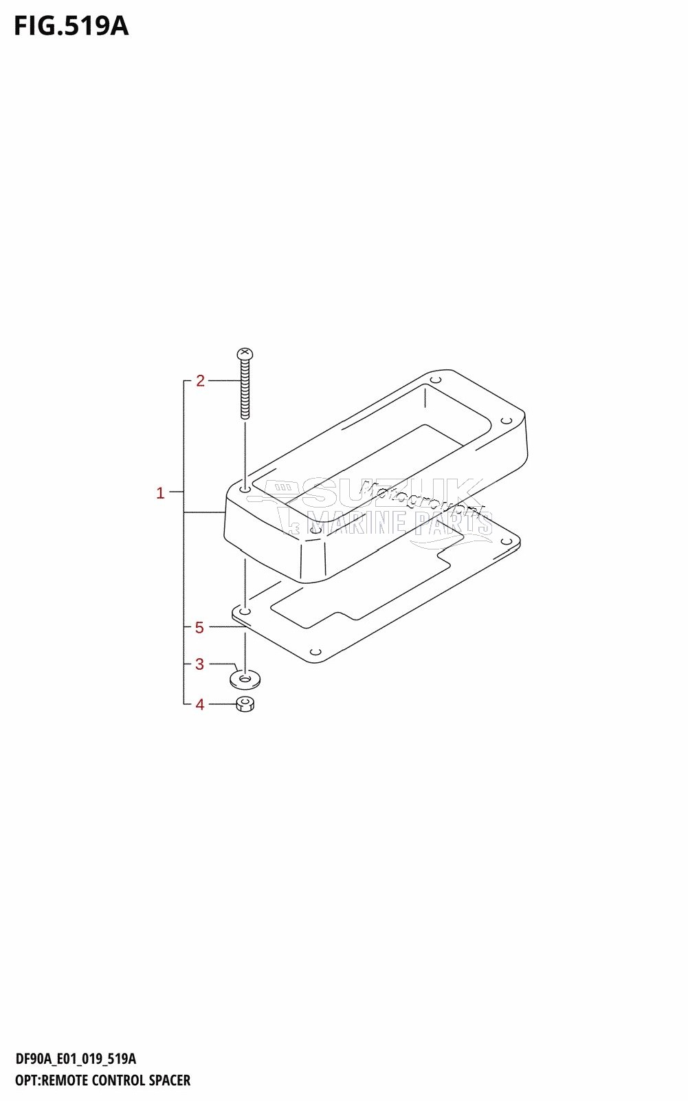 OPT:REMOTE CONTROL SPACER