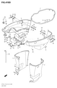 15002Z-210001 (2012) 150hp E01 E40-Gen. Export 1 - Costa Rica (DF150Z) DF150Z drawing SIDE COVER (DF150Z:E40)