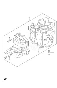 Outboard DF 9.9 drawing Cylinder Block