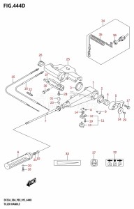 DF25A From 02504F-510001 (P03)  2015 drawing TILLER HANDLE (DF30ATH:P03)