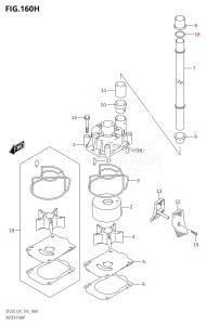 DF225Z From 22503Z-610001 (E01 E40)  2016 drawing WATER PUMP (DF225Z:E40)