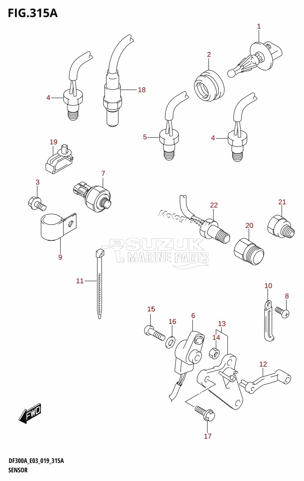 SENSOR (X-TRANSOM,XX-TRANSOM)