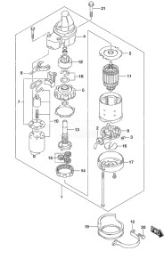 Outboard DF 40A drawing Starting Motor