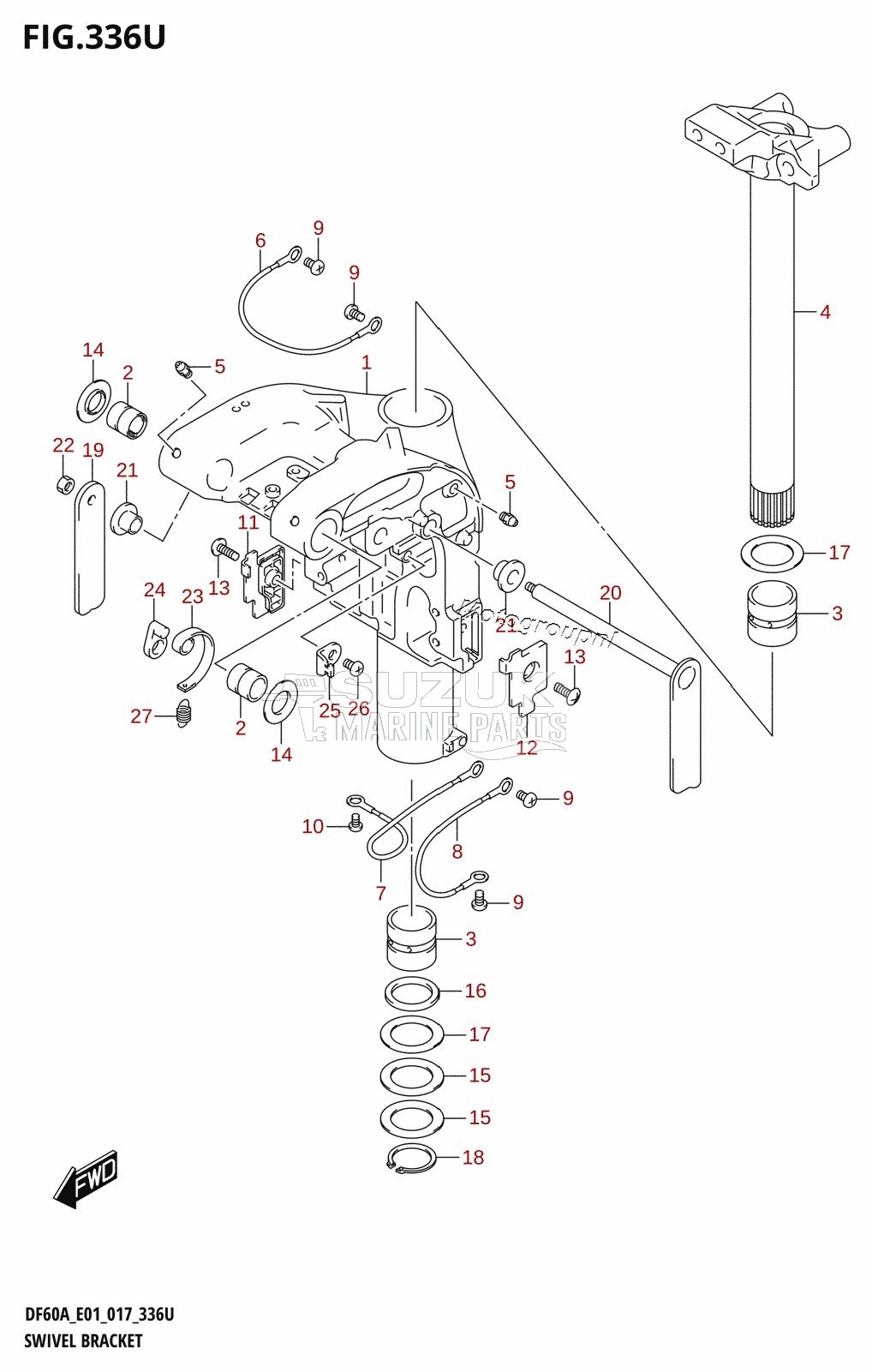 SWIVEL BRACKET (DF60AVTH:E40)